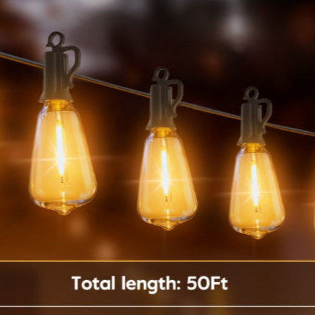 LED Outdoor String Lights 50FT Patio Lights