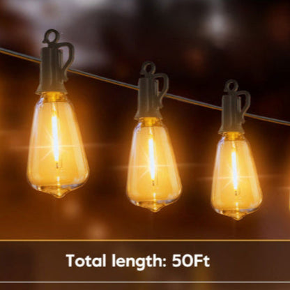 LED Outdoor String Lights 50FT Patio Lights