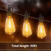 LED Outdoor String Lights 50FT Patio Lights
